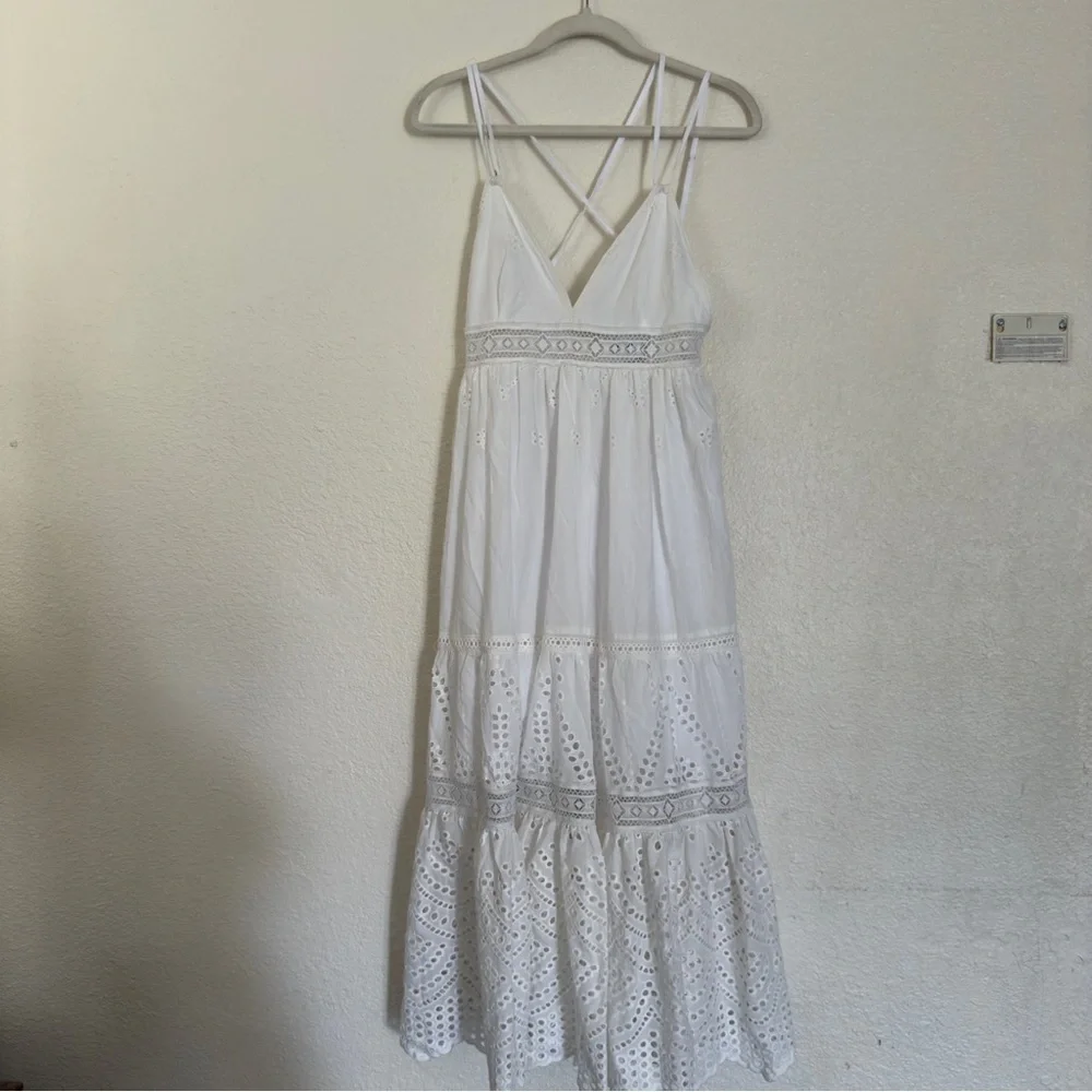 NWT Misa Los Angeles Eyelet Embroidered Allegra  Dress. - Picture 5 of 13